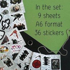 Heavy Metal Band Stickers for Adults, 36 Pieces of Strong Adhesive and Waterp…