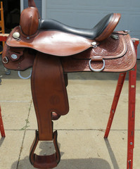 Cicle Y Saddle – 17″ – Park and Trail – Wide – Full Quarter Horse Bars – 2010