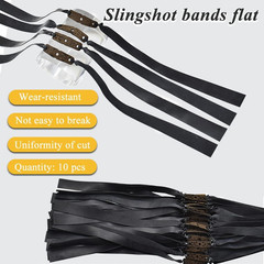 10PCS Slingshot Flat Rubber Bands, 0.6mm/0.7mm/1mm Thickness Slingshot Rubber…