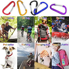 Carabiner Clip, 10 Pack, 855lbs，3″ Heavy Duty Caribeaners for Hammocks, Campin..