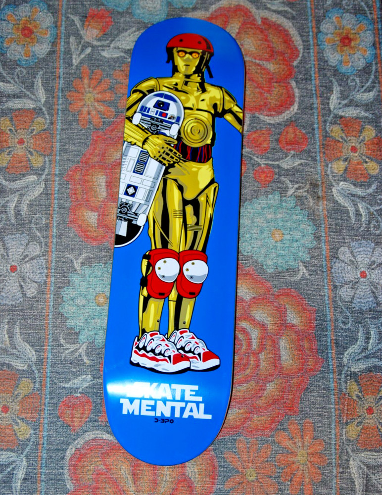 Skate Mental D3P0 Skateboard Deck Star Wars c3po d3po osiris shoes d3 koston