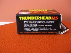 NAP Thunderhead Broadheads 125 Grain, 3 Blade Fixed Head. 6 pack