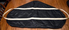 Dover, lot of 1 saddle bag + 3 bridle bags, black, cover $149.80