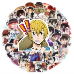 50Pcs Bungo Stray Dogs Stickers,Popular Classic Anime Stickers Waterproof Dg