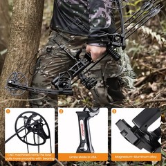 PANDARUS Youth Archery Ready to Hunt Compound Bow Handed Black)