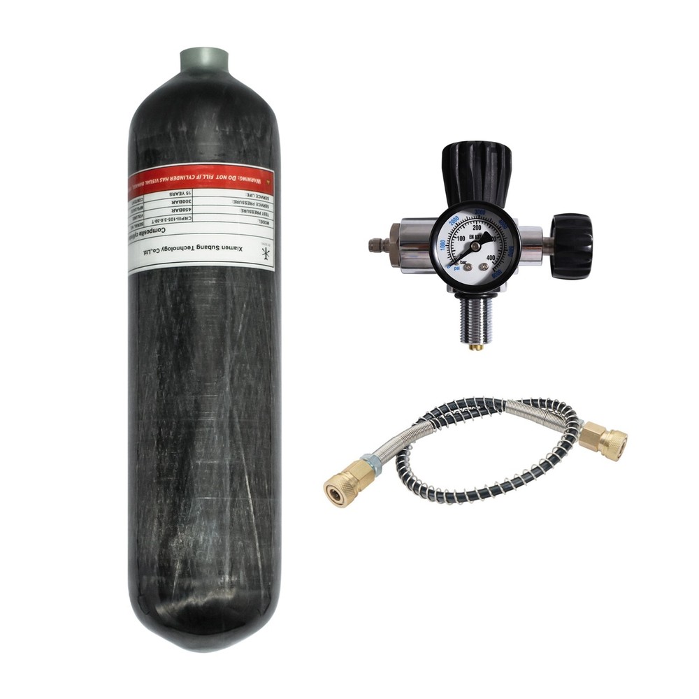 TUXING pcp Air Tank 4500psi 3L CE Carbon Fiber HPA Tank with Filling Station