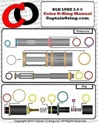 DLX Luxe 2.0 (Powercore & Regulator) – COLOR CODED 5x BOX Oring Rebuild Kit