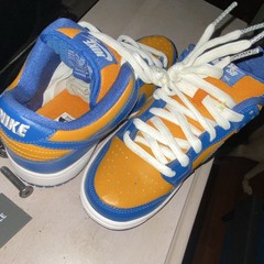 Nike SB Dunk Low Pro Skateboarding Shoes Blue Orange White Men’s US 6 D