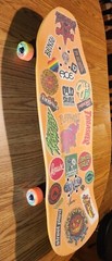 Dogtown Jay Adams «Rat Face» Skateboard w/Clear Grip Over Stickers, Snot Wheels