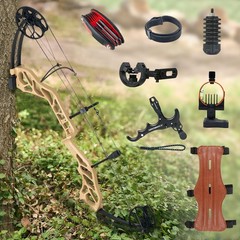 TOPARCHERY CAMO 19-70LBS Compound Bow Upgrade 320FPS Archery Hunting Target RH