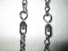 Rein Chains Prod. #BBR-12 — 11 – 12″ long, Black, Blue, Patina, Stainless Steel