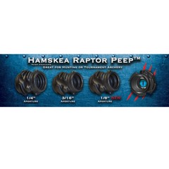 Hamskea Raptor Peep Housing 1/8″, 3/16″, and 1/4″ – Black