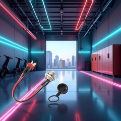 Reliable 10-Inch Electric Scooter Charger Cable – XLR Connector for Outdoor Use