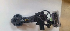 Black Gold Ascent 3-Pin Slider Compound Bow Sight w/ Fiber Optic