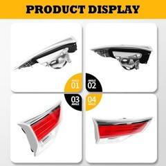 815900E060 Driver Side Inner Tail Light Compatible with Highlander 2014 Left