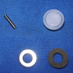 DAISY MODEL 499B PISTON, REINFORCEMENT WASHER, RETAINER PIN & OIL WIPER