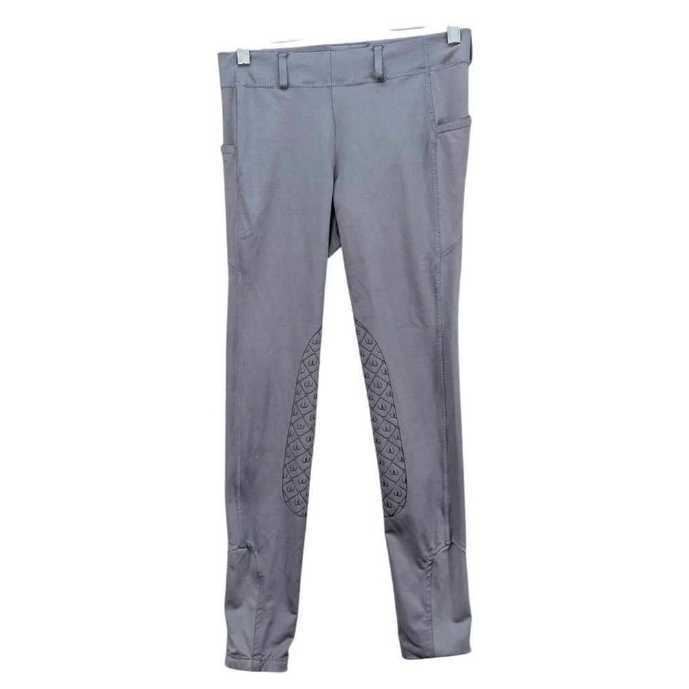 OVATION Riding Pants Tights Women’s Gray Size L Preppy Equestrian Breeches Long