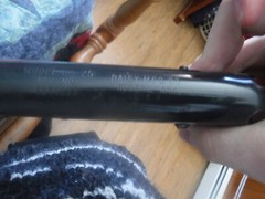 vintage daisy model no. 25 pump BB gun . rogers ark. yes it shoots