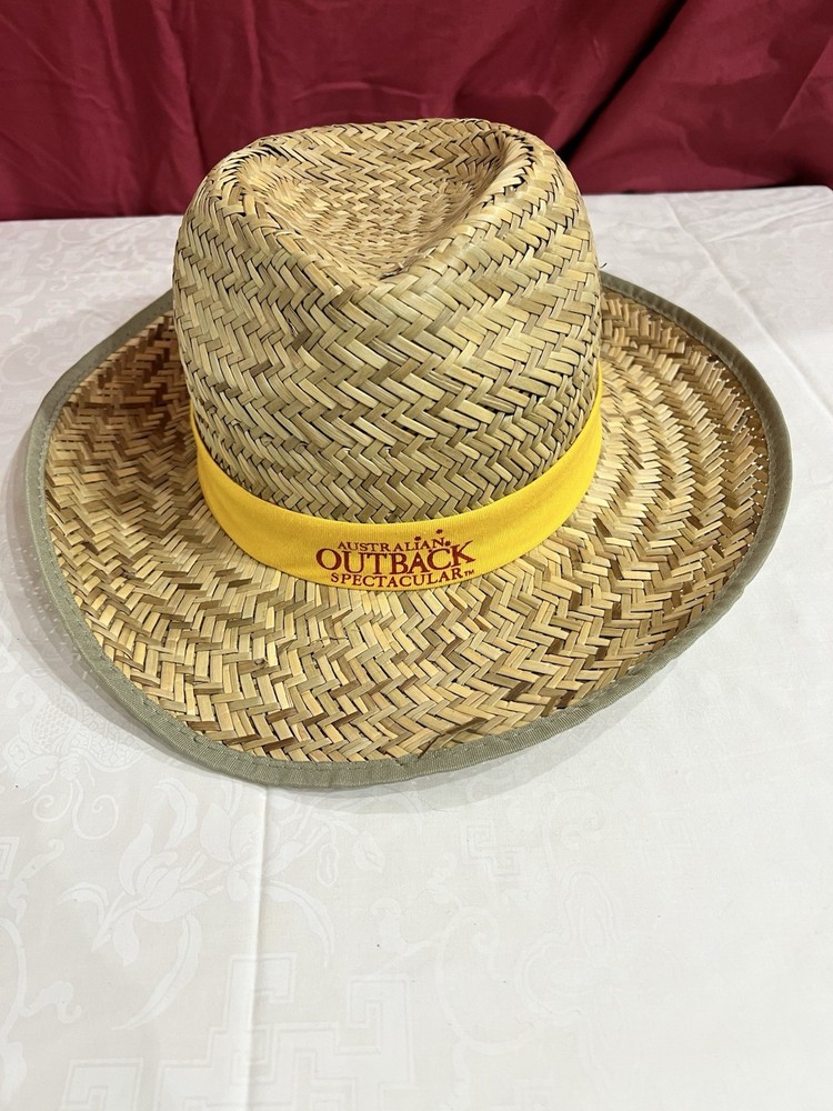 2009 Australian Outback Spectacular Straw Hat R.M. Williams Size M