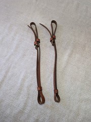 PAIR Of Replacement Breast Collar Tug Straps Western Leather FREE Shipping #2