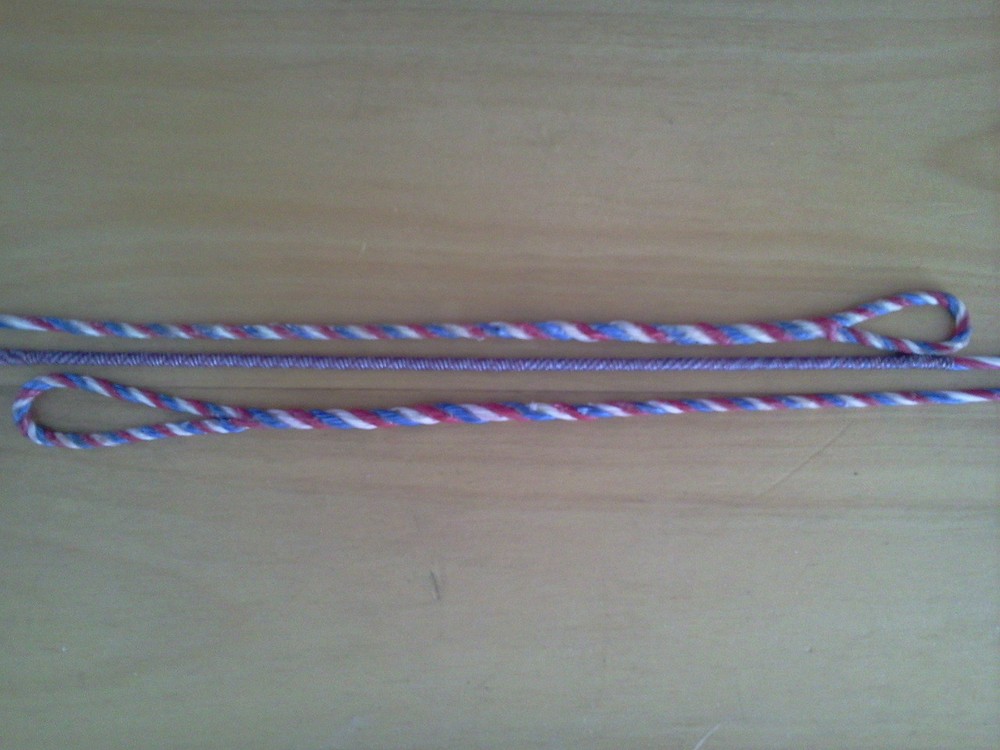 3-ply B-55 Flemish string for recurve or longbow with Diamondback or #26 serving