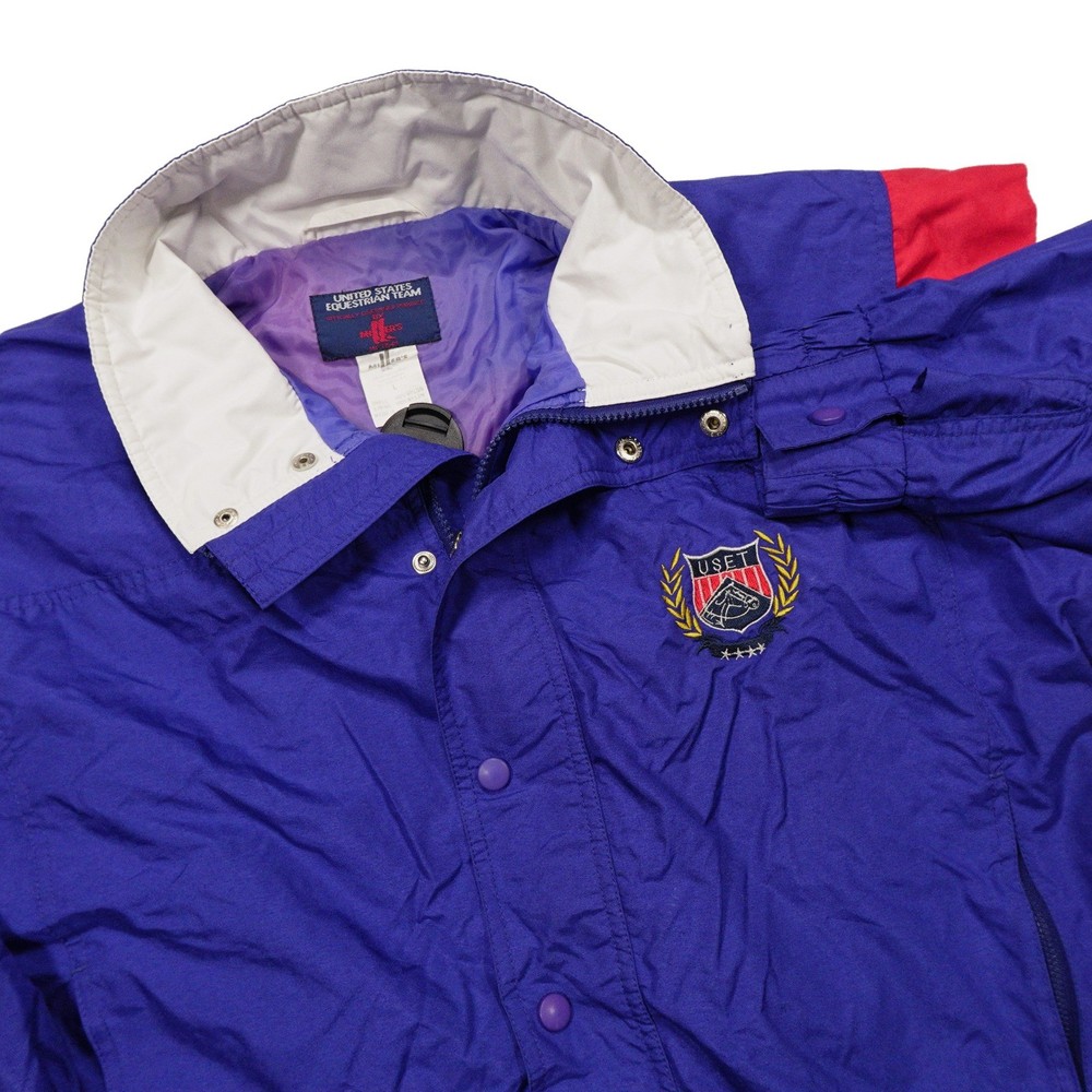 VTG MILLER’S Women’s L USET United States Equestrian Team USA Windbreaker Jacket