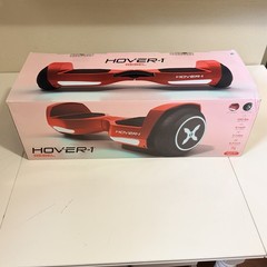 Hover-1 Rebel Kids Hoverboard with LED Headlight, 6 MPH Max Speed – Red