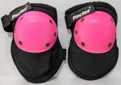 Rector Knee?Elbow Pads Black/Pink RARE Colorway Size Unknown