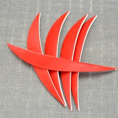 50pcs 5″ Archery Arrow Turkey Feathers Natural Fletches LW DIY Shaft Hunting