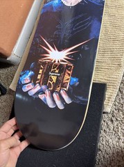Supreme SS18 Hellraiser Skateboard Deck Black/Multicolor Box Logo Pinhead 8.5 “