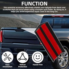 for GMC Tailgate Protector Aluminum for 2019-2024 GMC Chevy 2500 3500 Series