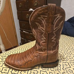 Dan Post Men’s Cowboy Boots Genuine Caimen US 11 D !ONLY WORN 1 TIME!