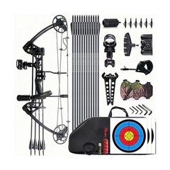 Right Hand Compound Bow – 0-70Lbs Adjustable Hunting Kit for Adults