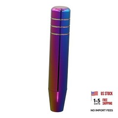 Long Shift Knob Weighted Aluminum Alloy Polished Metal Handle Gear Multicolor