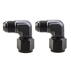 Female to Male Flare 90 Degree Swivel Hose Fitting Adapter Aluminium 8AN Normal