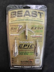 Beast Broadheads 2 Blade 100gr 2.3″ 3 Pack BRAND NEW