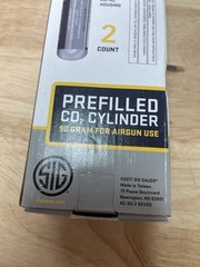 SIG SAUER AIRGUNS 90 Gram CO2 Cylinders (AC-90-2) PACK OF TWO (2)