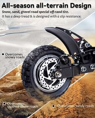 10×3 255×80 80/65-6 Off-road Vacuum Tire Rubber Outer Tire Replacement for Varla