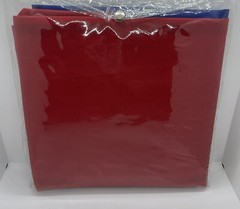 Vintage Ski Bag Ski Carrier Acrylic Coated Nylon Bag Red And Blue