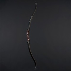 60″ Takedown Recurve Bow 30-55lb RH Wooden Riser Traditional Bow Archery Hunting