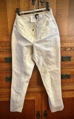 HKM White Full Seat Show Breeches Womens US 30 Silicone Grip Dressage Riding