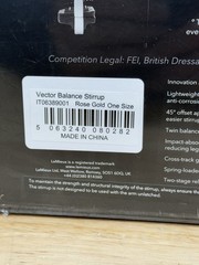 LeMieux Vector Balance Stirrups – Rose Gold 5 Degree