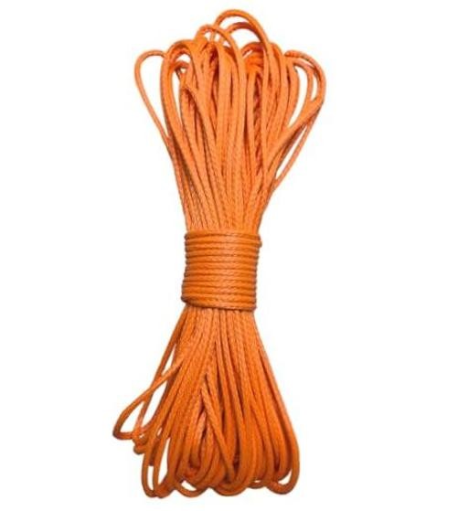 12 Strand Braided Dyneema Rope -3mm 700kg Fracture Strain – 3mmorange65ft