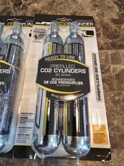JT 40297 Silver 90 Gram Prefilled CO2 Cylinders For Paintball *7 Tubes Total