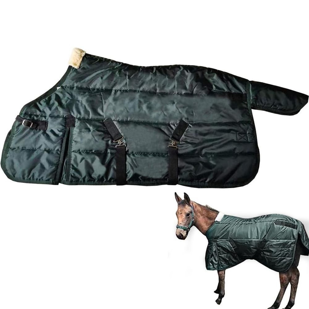 La La Pet Waterproof Warm-Keep Horse Turnout Blanket Adjustable and Breathable C