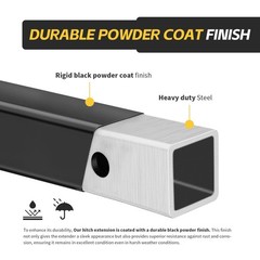 12 inch Trailer Hitch Extension 2×2 Receiver Hitch Bar for Trailers Long 2