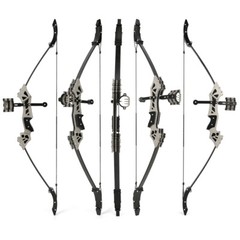 Mini Recurve Bow Arrows Set Target Paper Archery Practice Shooting Kids Toy Gift