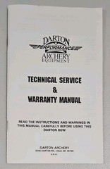 c 1995 Darton Archery Tune Kit Renegade Manual Springy Rest Cam Modules E1 E2 E4