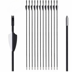 Archery 24/48pcs 31″ Archery Fiberglass Arrows Dense Shaft Tip Hunt Practice