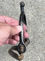 Pair (Set of 2) Western Leather / Metal Cowboy Spurs